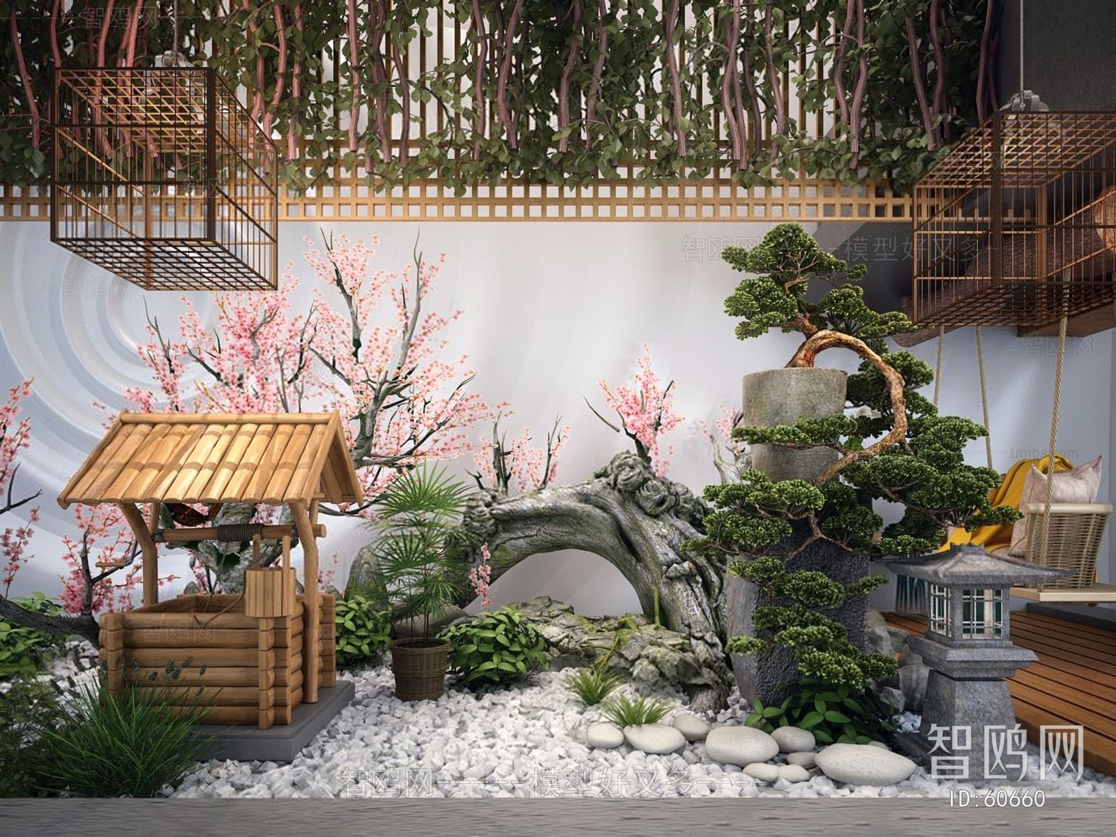 New Chinese Style Courtyard/landscape