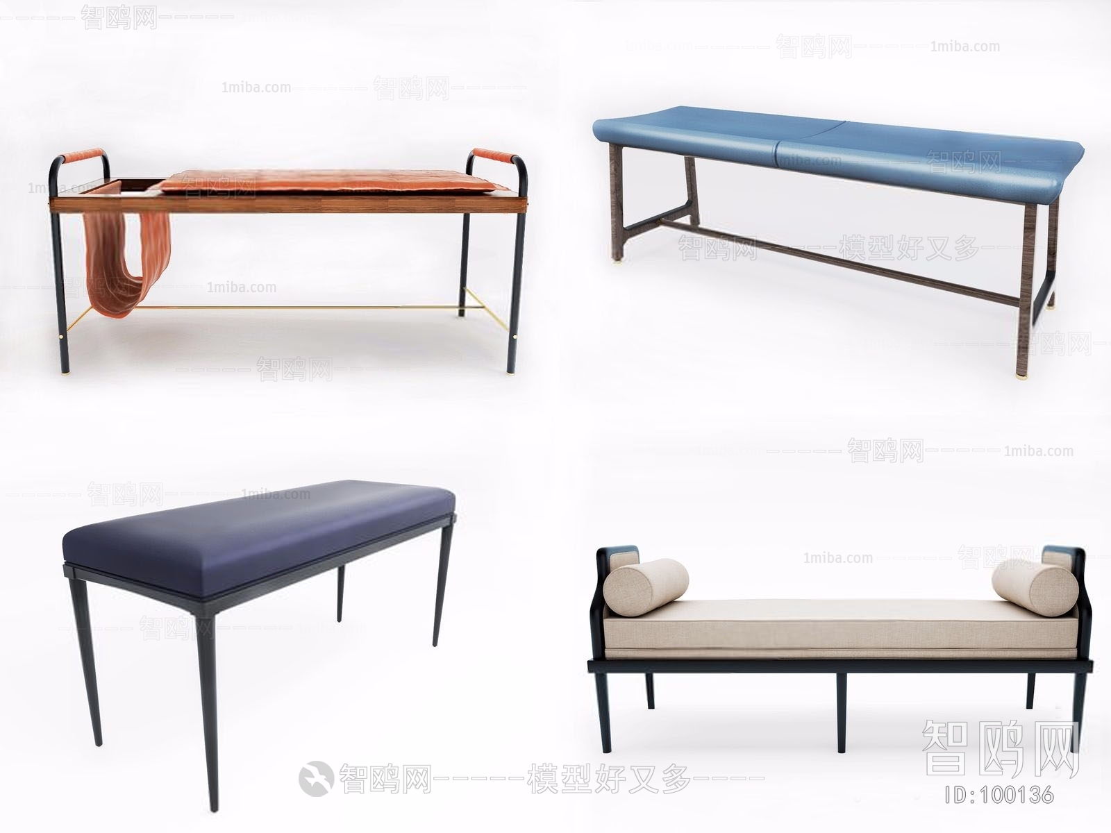 Modern Nordic Style Bench