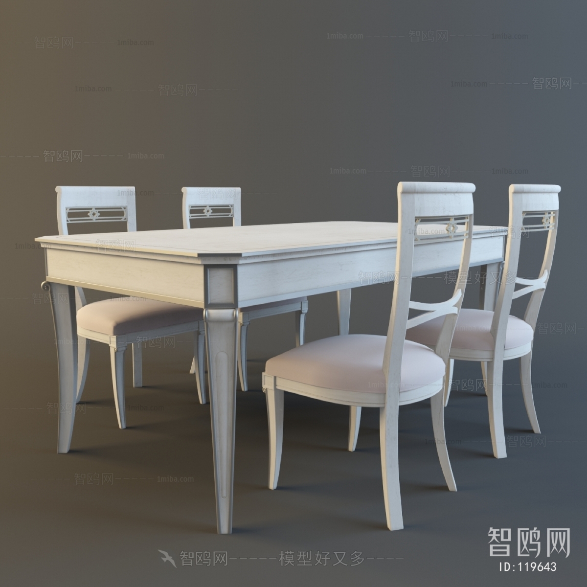 European Style Dining Table And Chairs