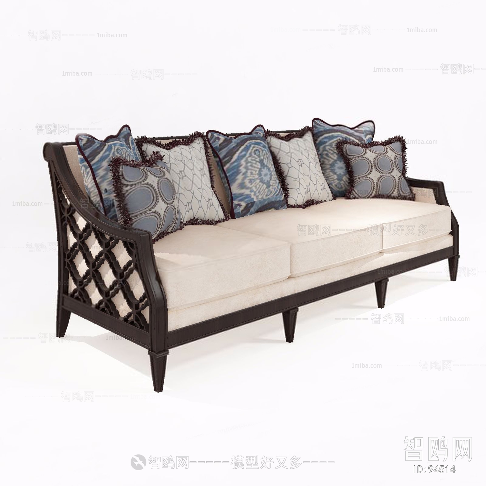 American Style Three-seat Sofa