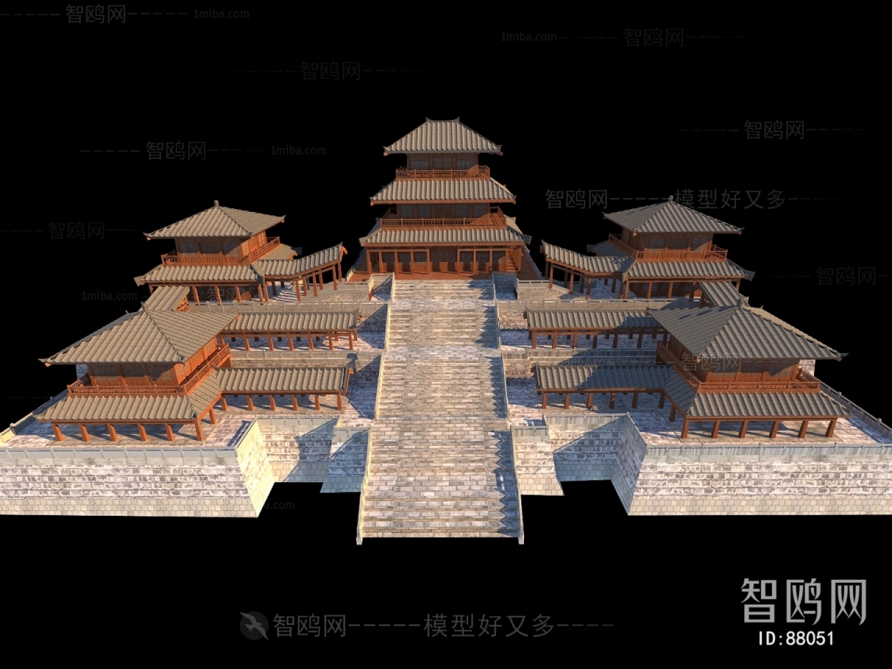 Chinese Style Ancient Architectural Buildings