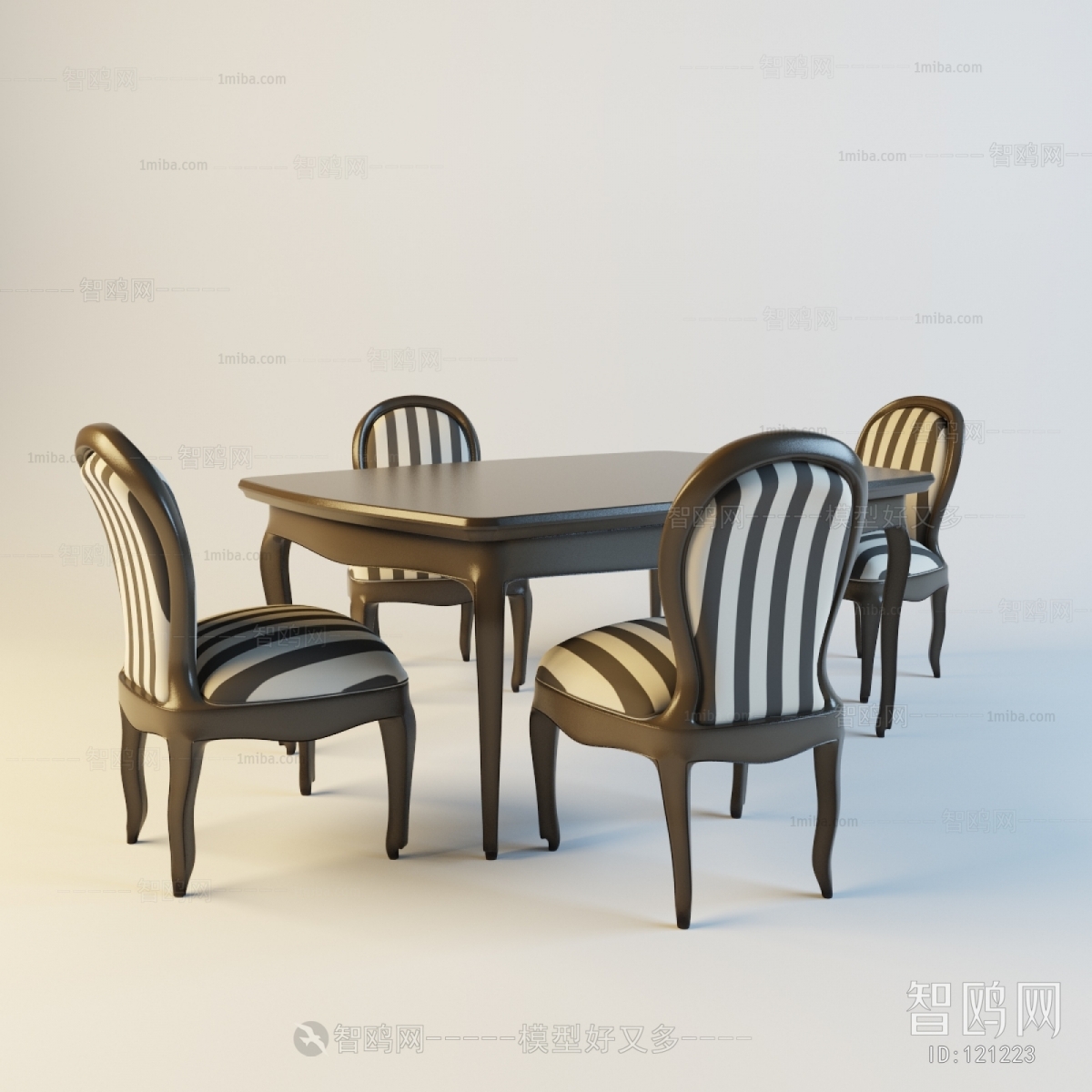 European Style Dining Table And Chairs