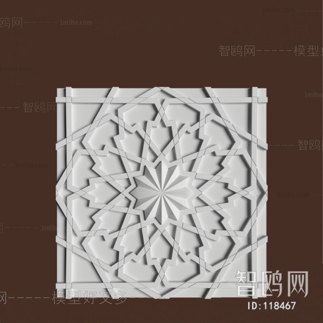 European Style Plaster Carved Top Plate