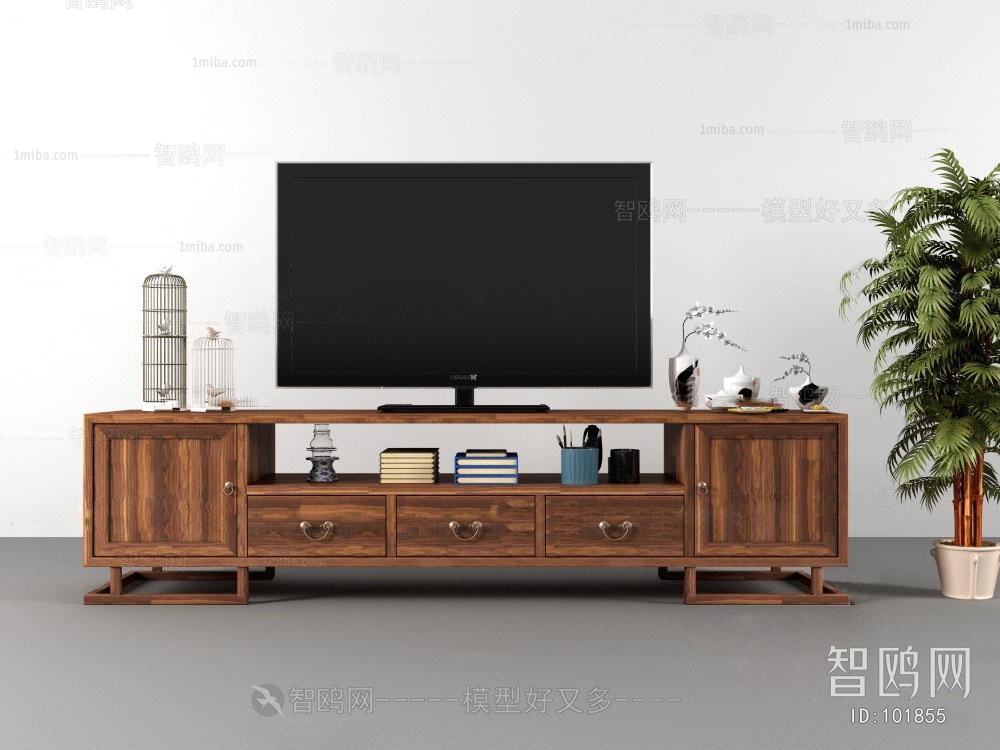 New Chinese Style TV Cabinet