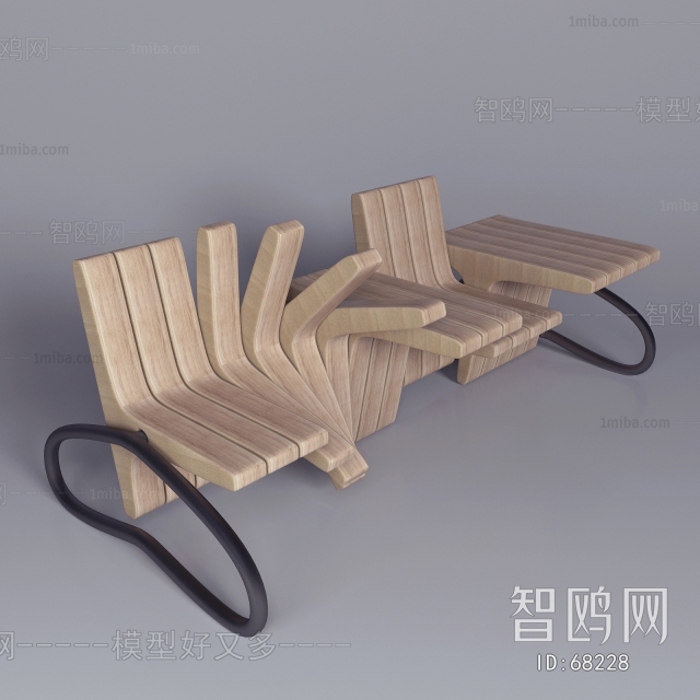 现代公用休息椅