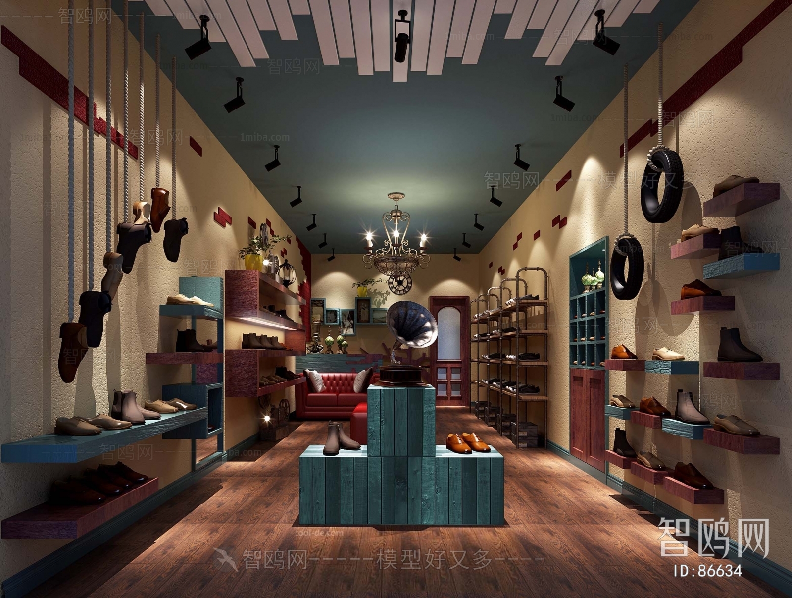 Industrial Style Shoe Store