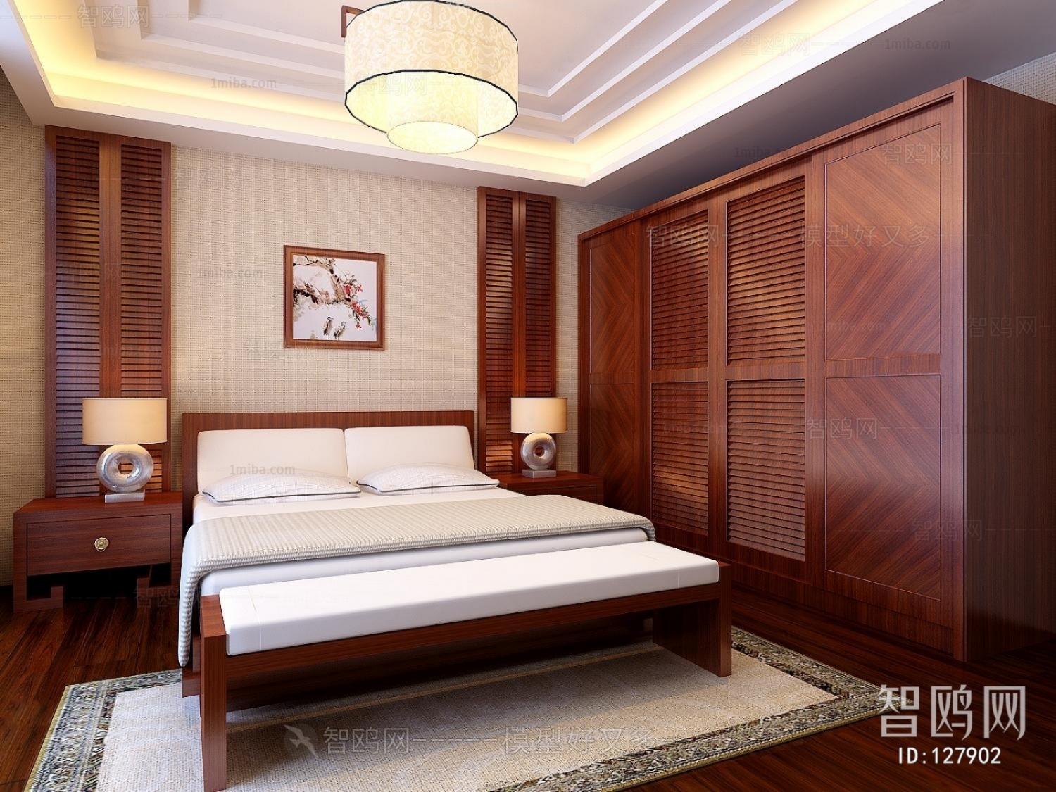 New Chinese Style Bedroom