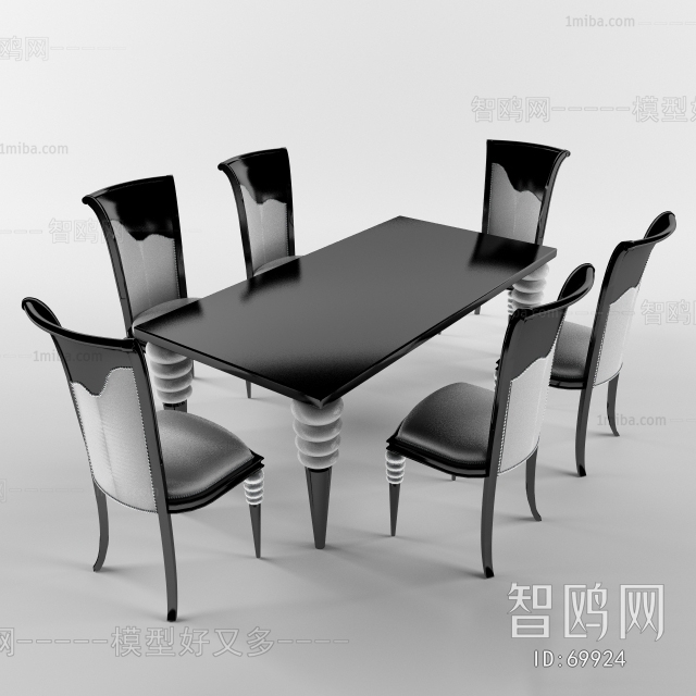 European Style Dining Table And Chairs