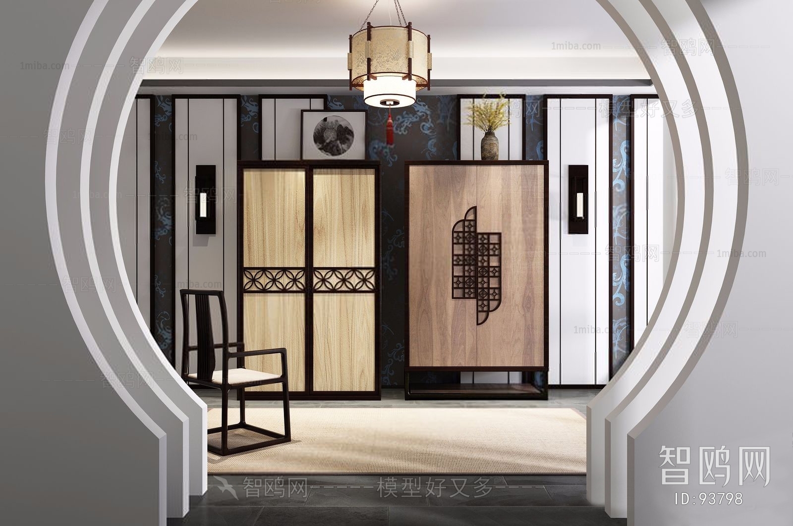 新中式衣柜-室内设计-拓者设计吧