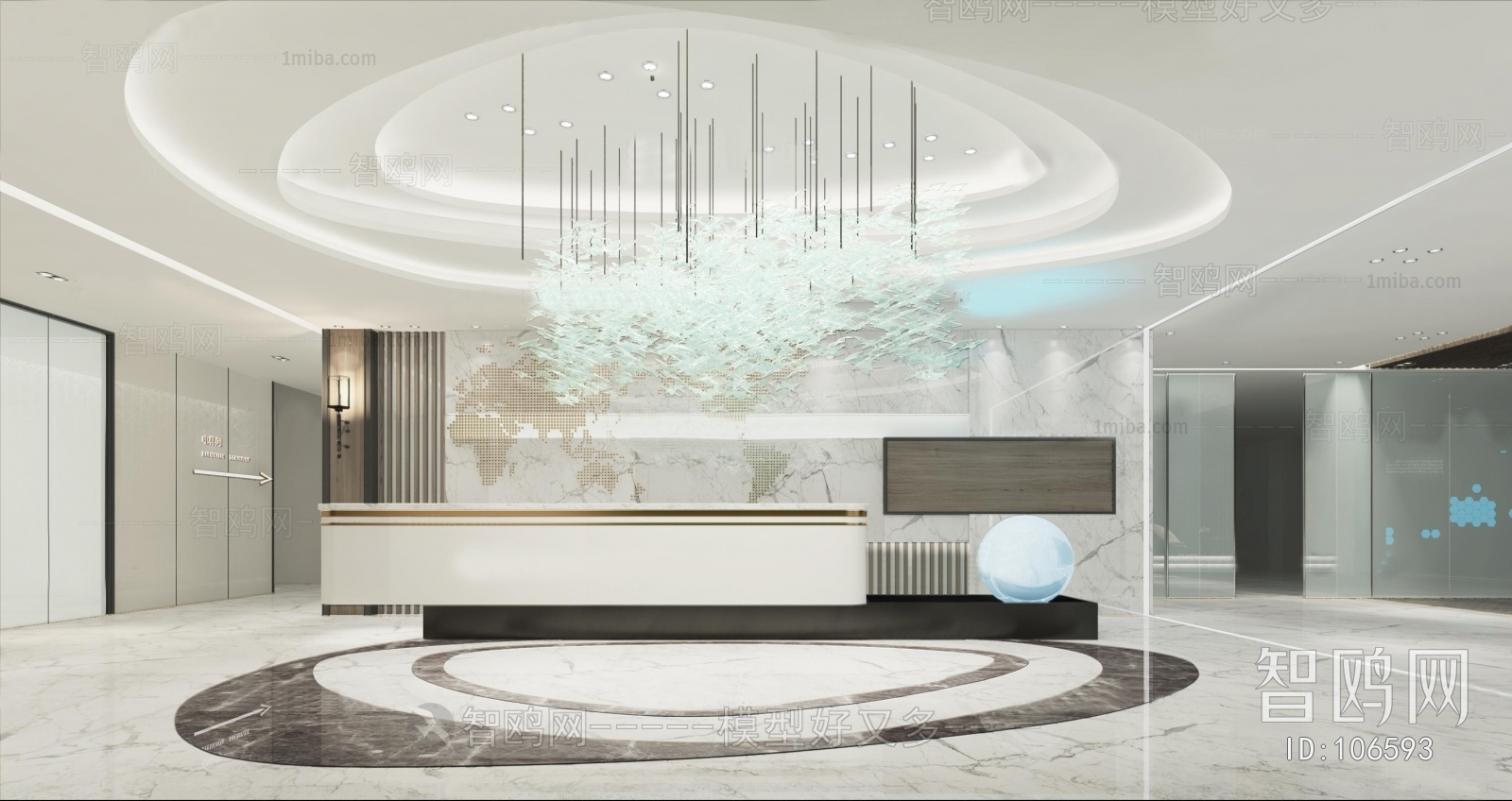 Modern Office Reception Desk