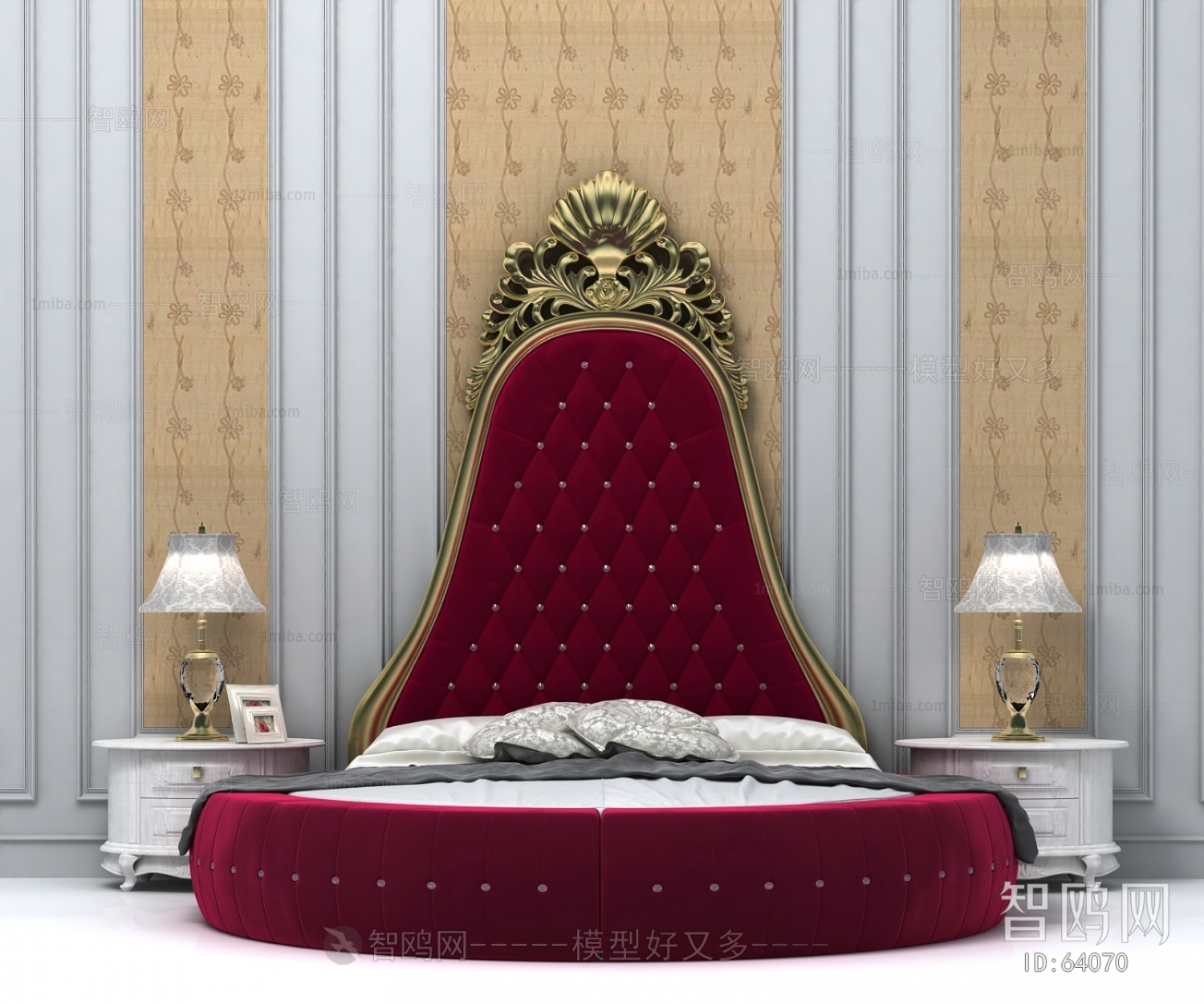 European Style Round Bed