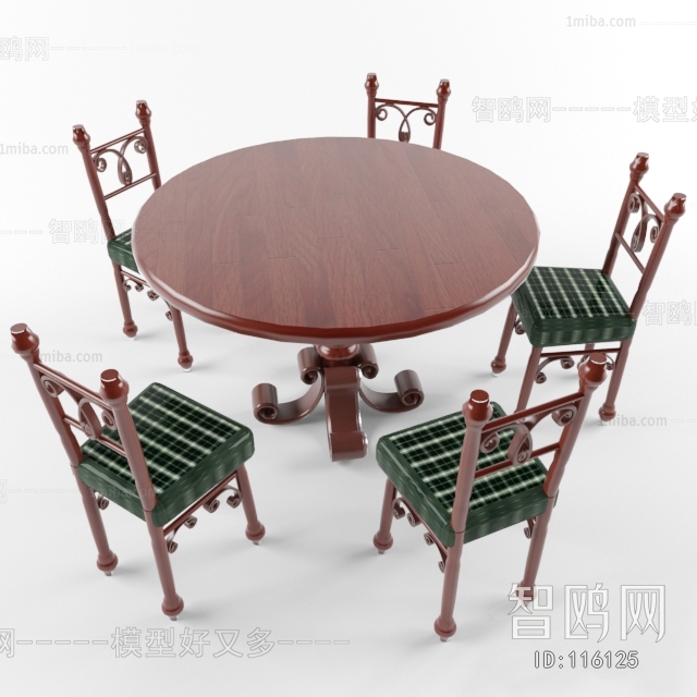 European Style Dining Table And Chairs