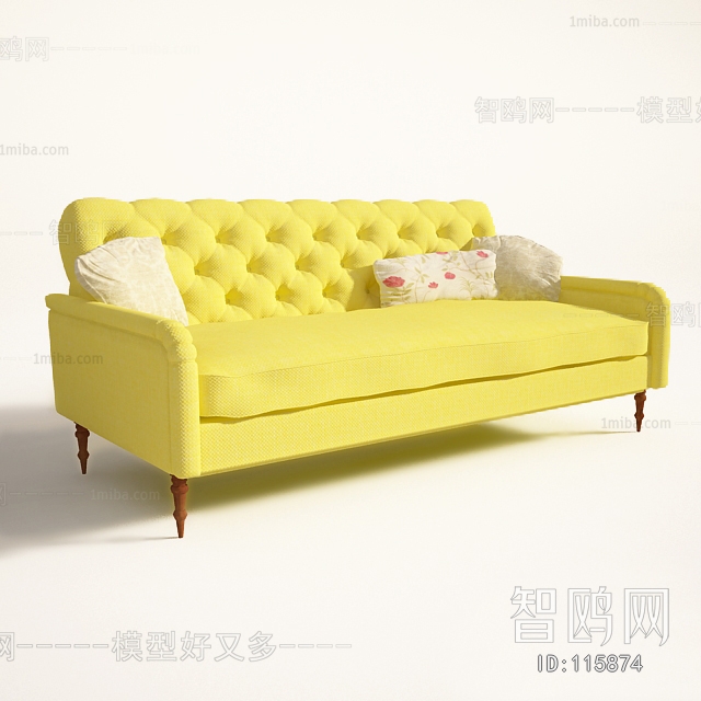 European Style Three-seat Sofa