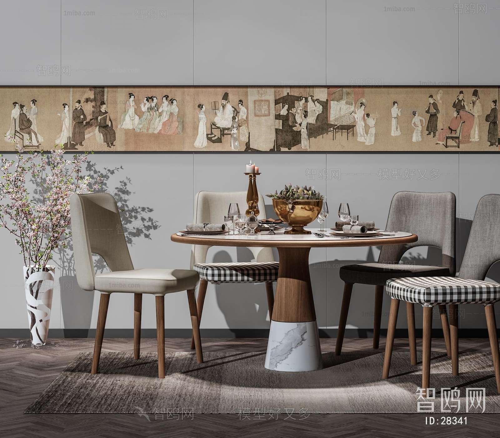 Modern Nordic Style Dining Table And Chairs