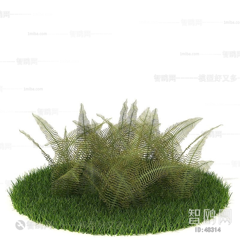 Modern Tree/shrub/grass