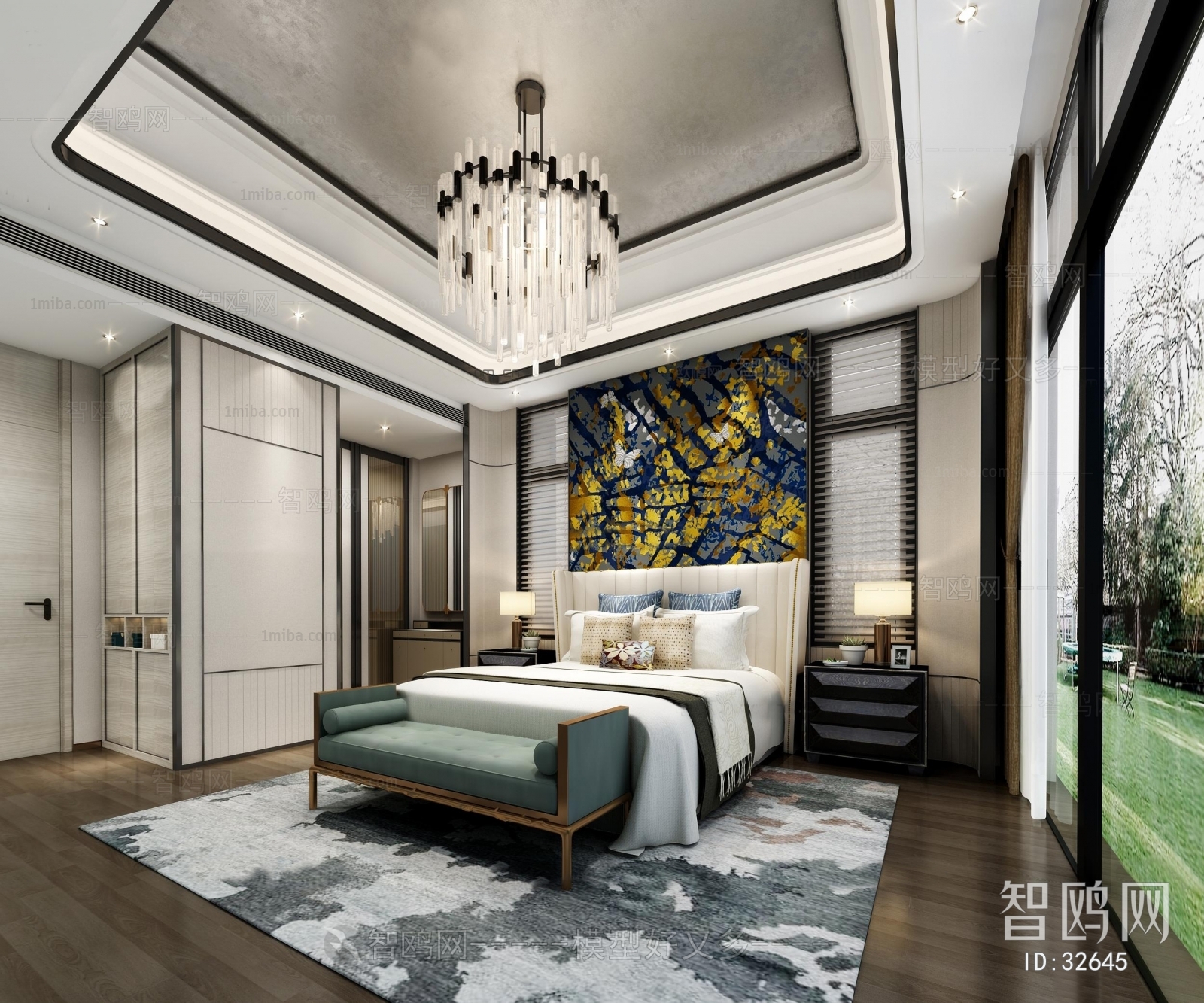 New Chinese Style Bedroom