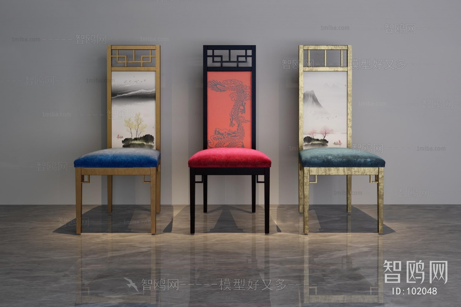 New Chinese Style Single Chair