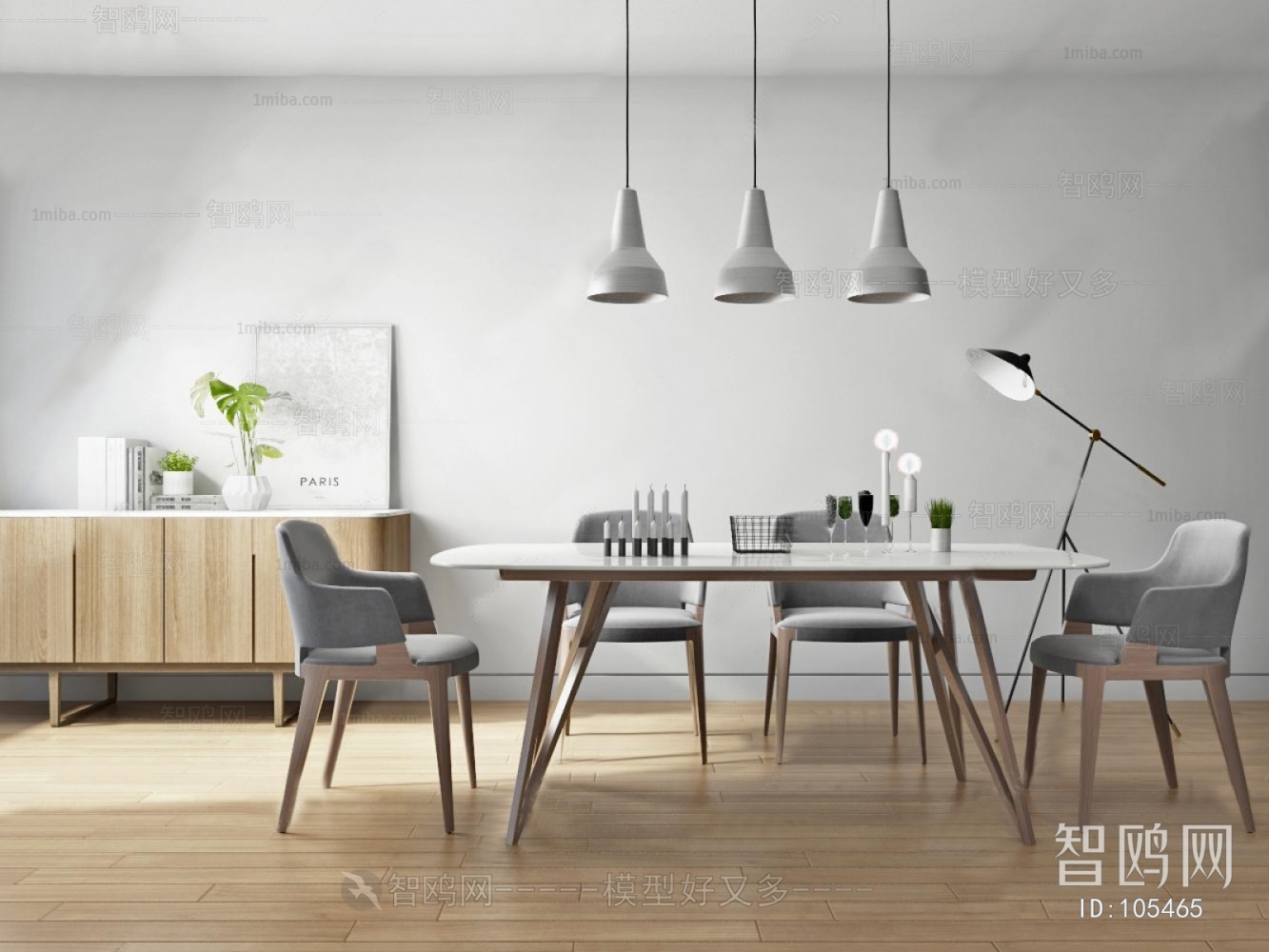 Nordic Style Dining Table And Chairs