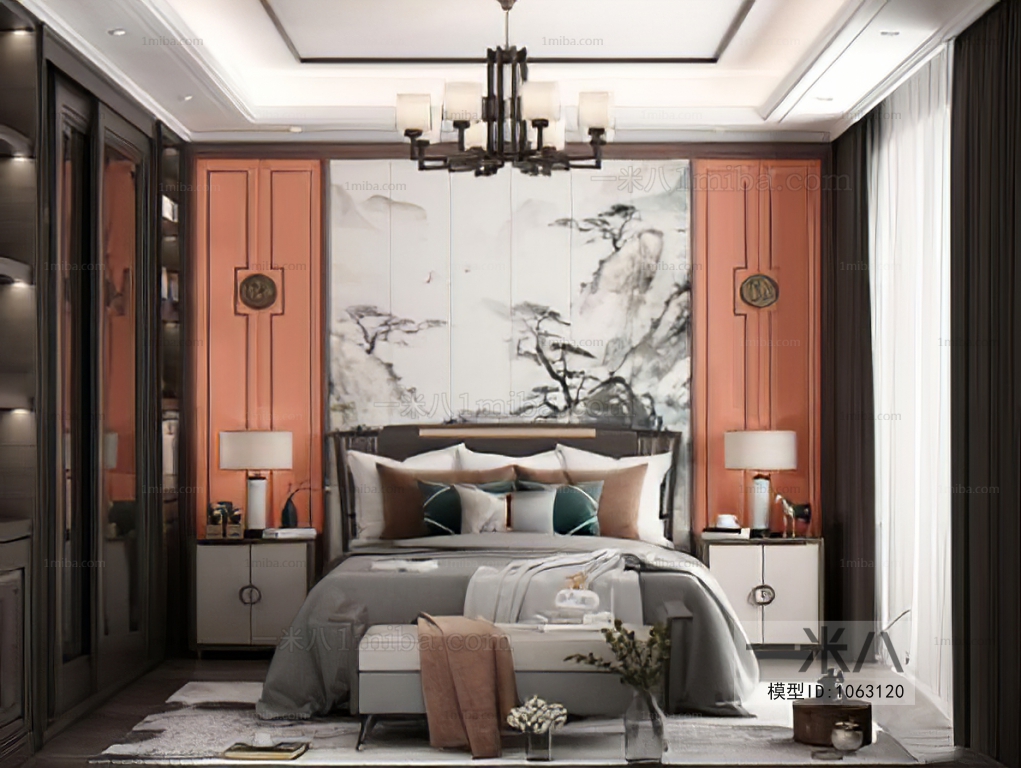 New Chinese Style Bedroom