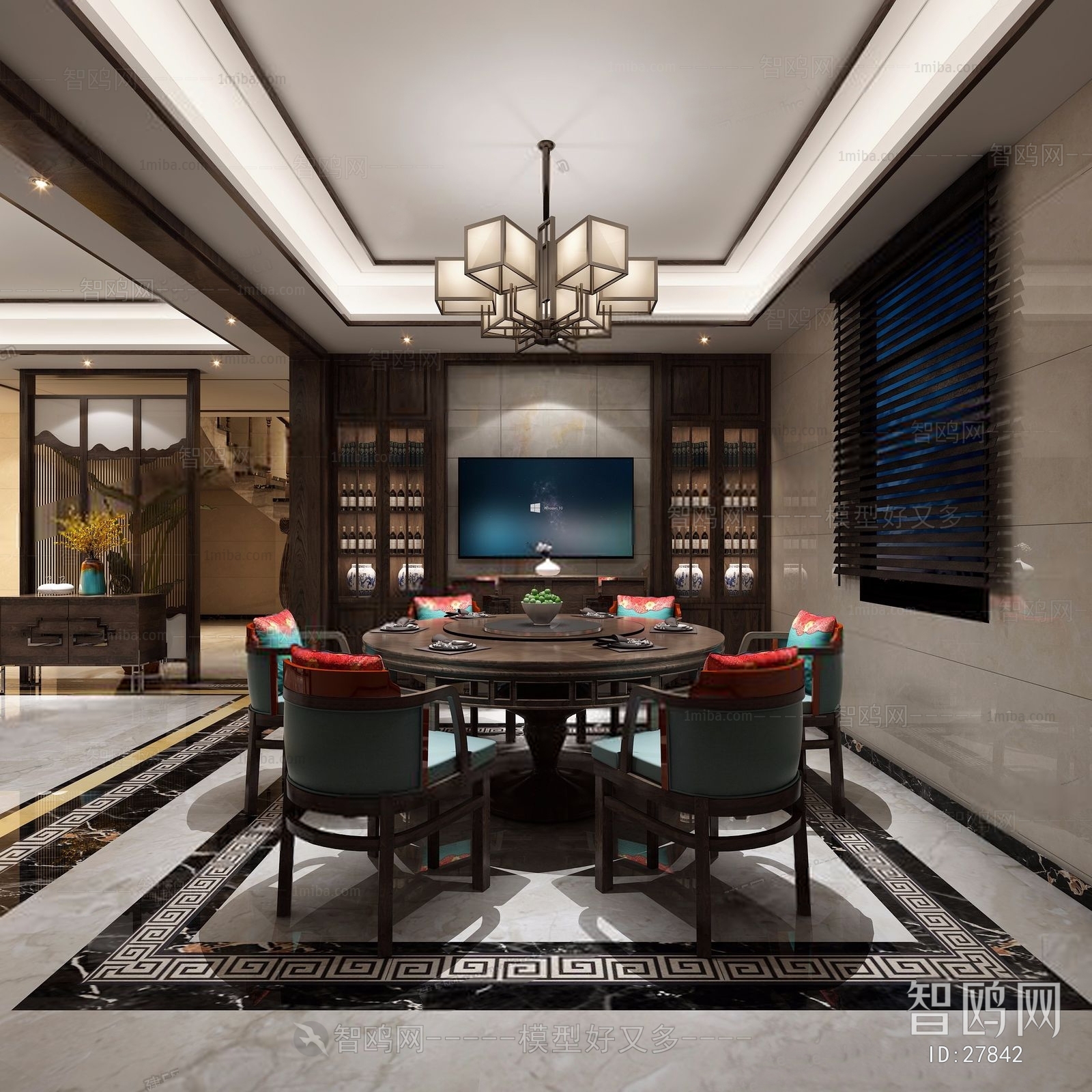 New Chinese Style Dining Room