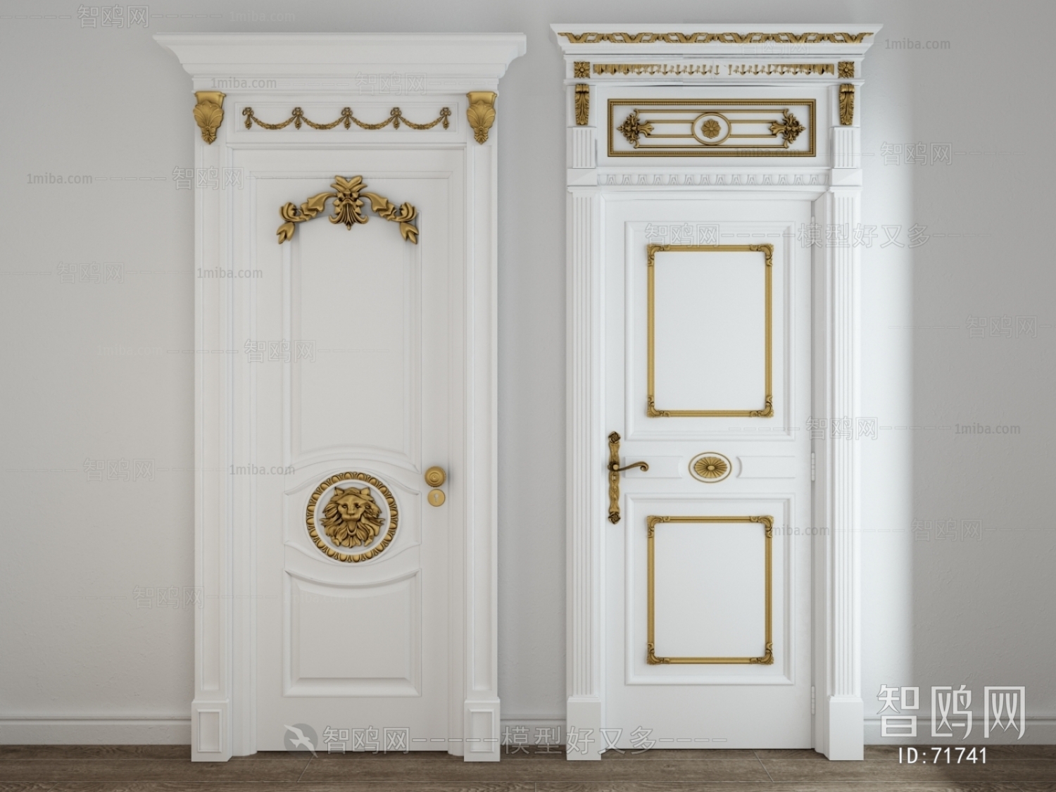 European Style Solid Wood Door