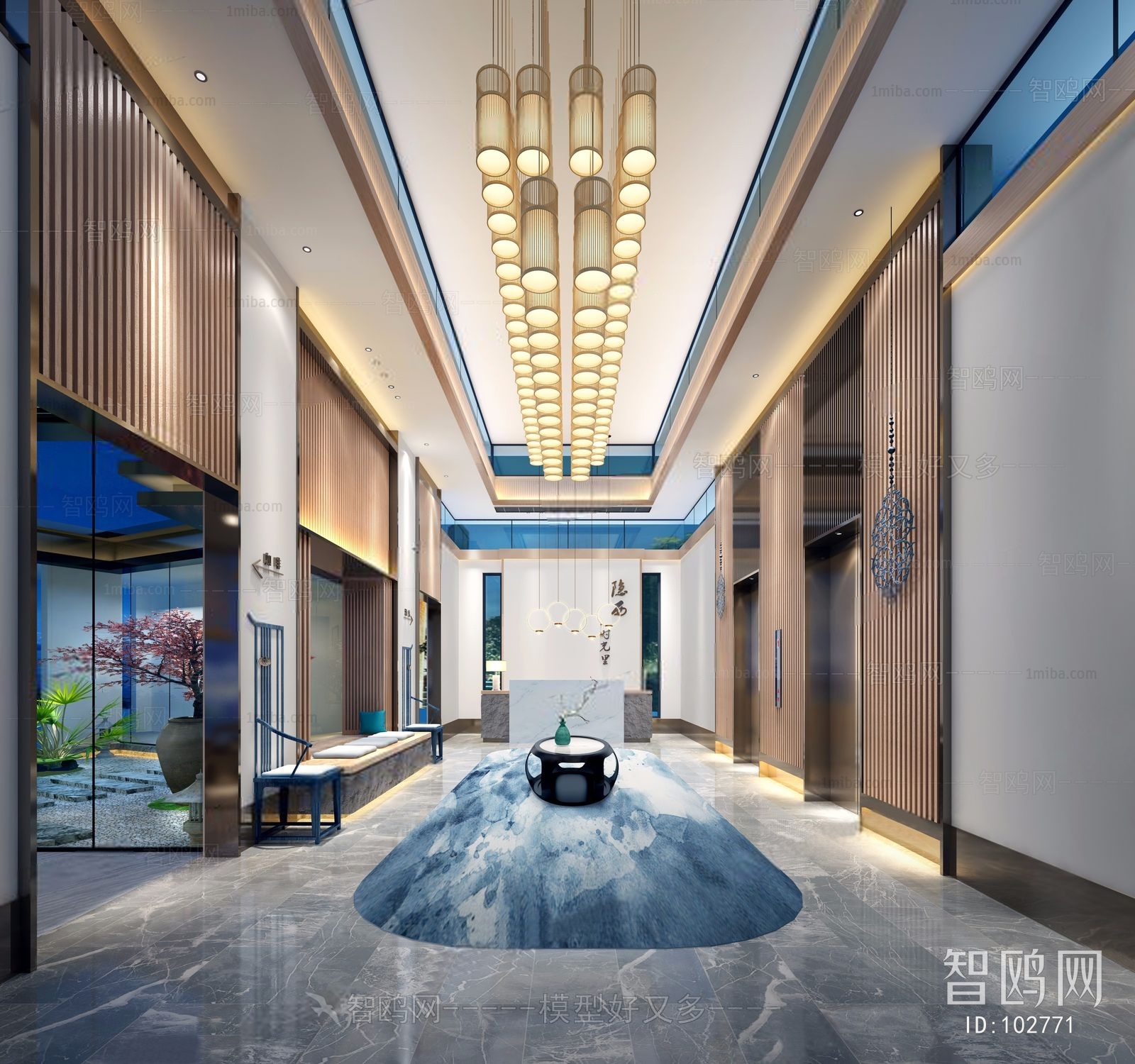 New Chinese Style Lobby Hall