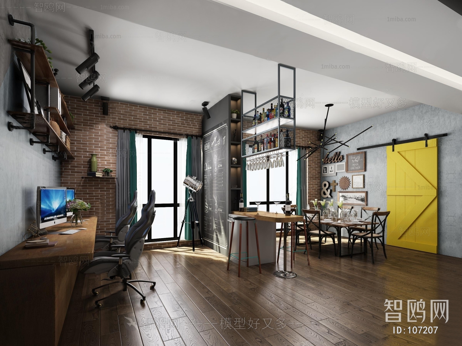 Industrial Style Office Tea Room