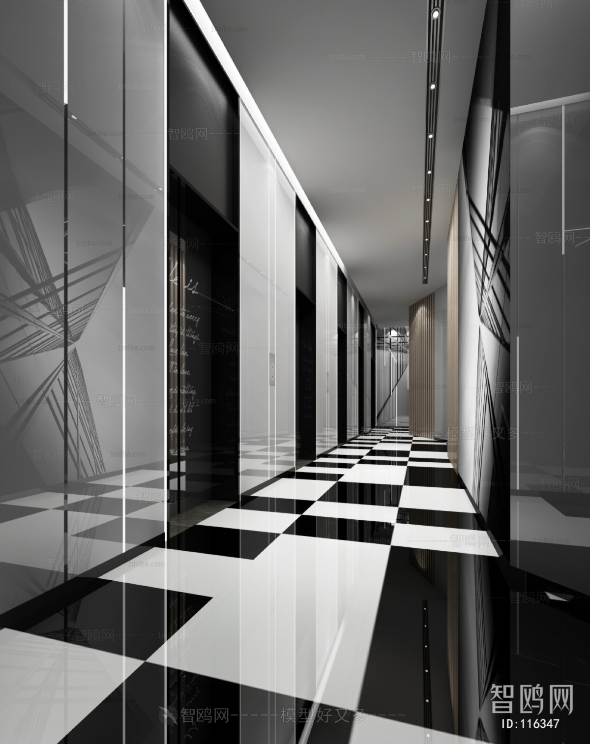 Modern Corridor/elevator Hall