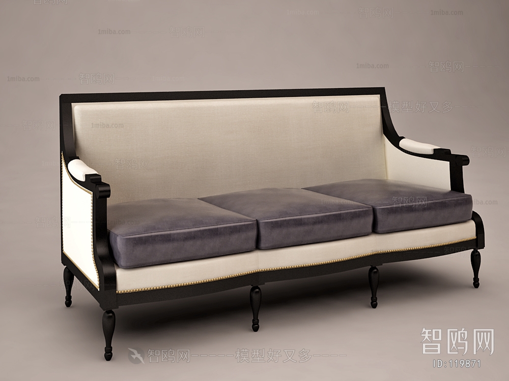 European Style Three-seat Sofa