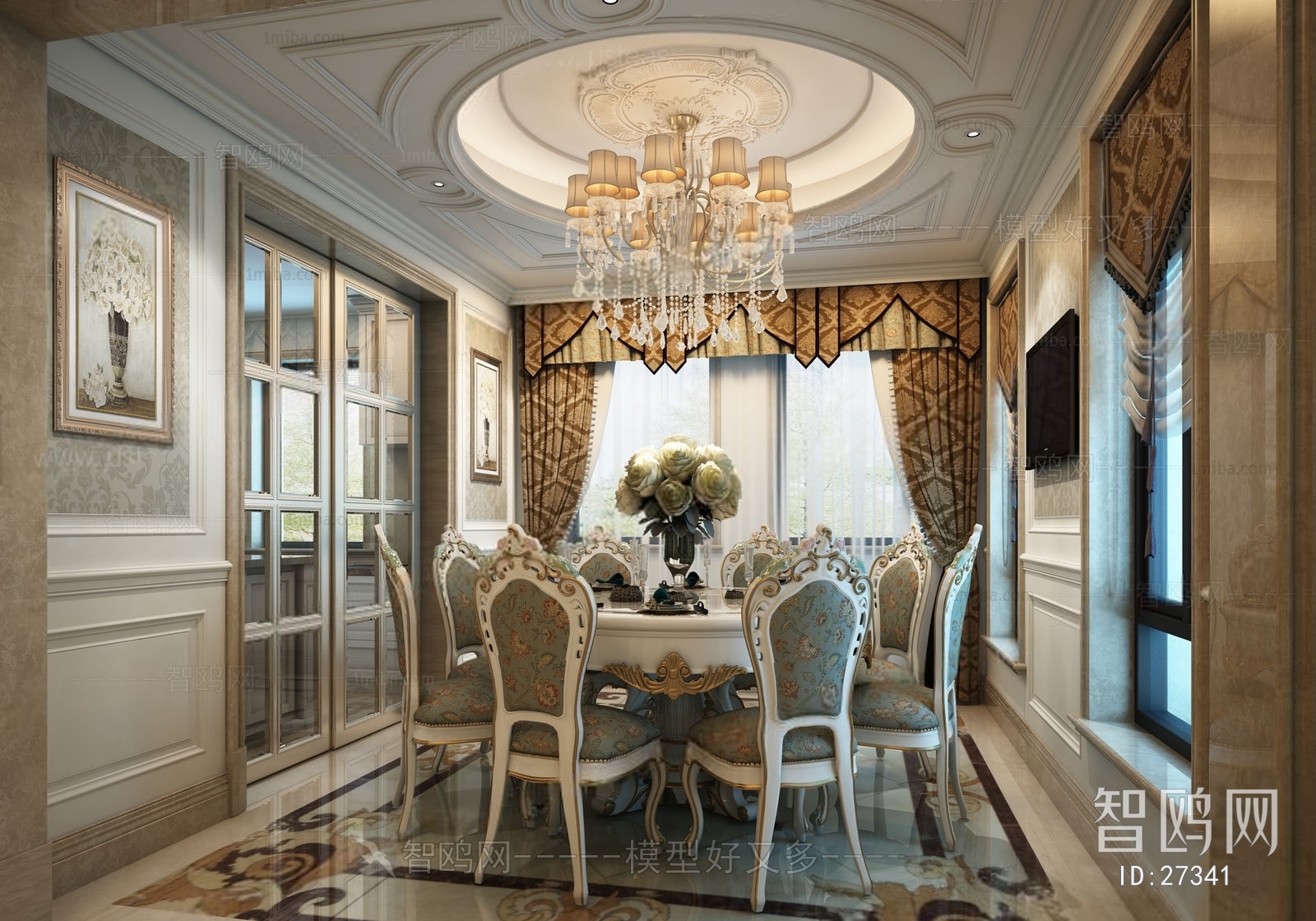 European Style French Style Dining Room