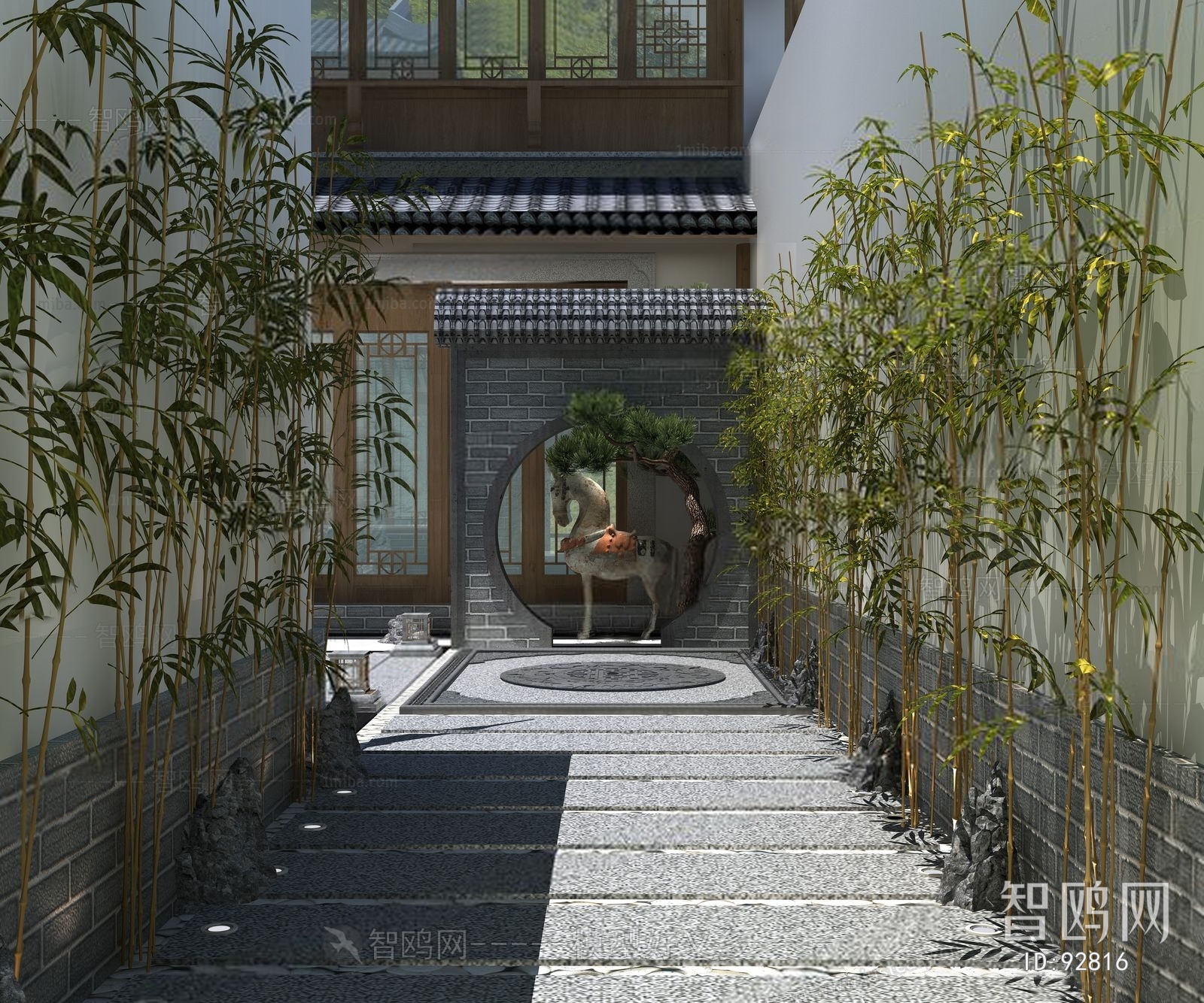 New Chinese Style Courtyard/landscape