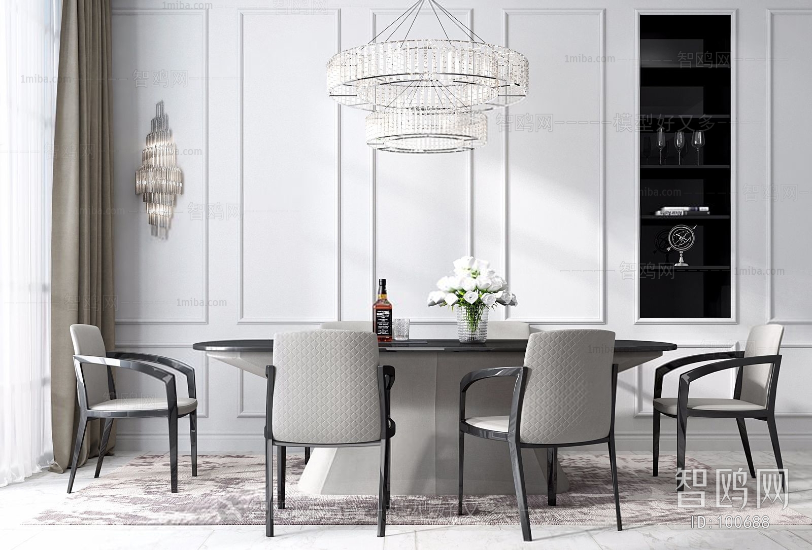 Post Modern Style Dining Table And Chairs