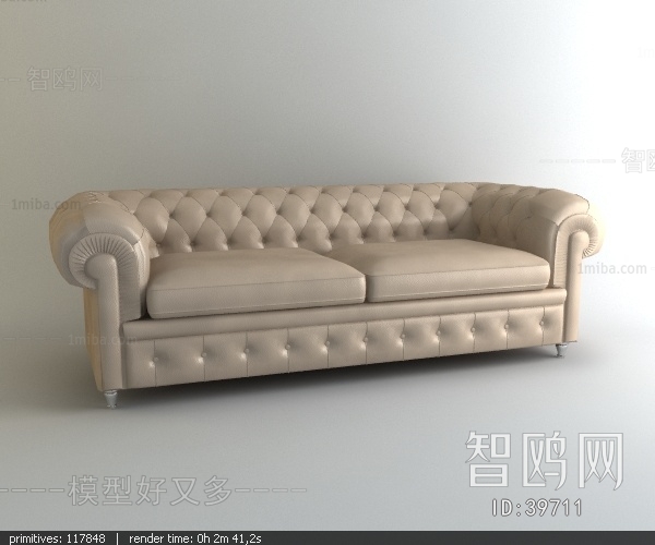 Simple European Style A Sofa For Two