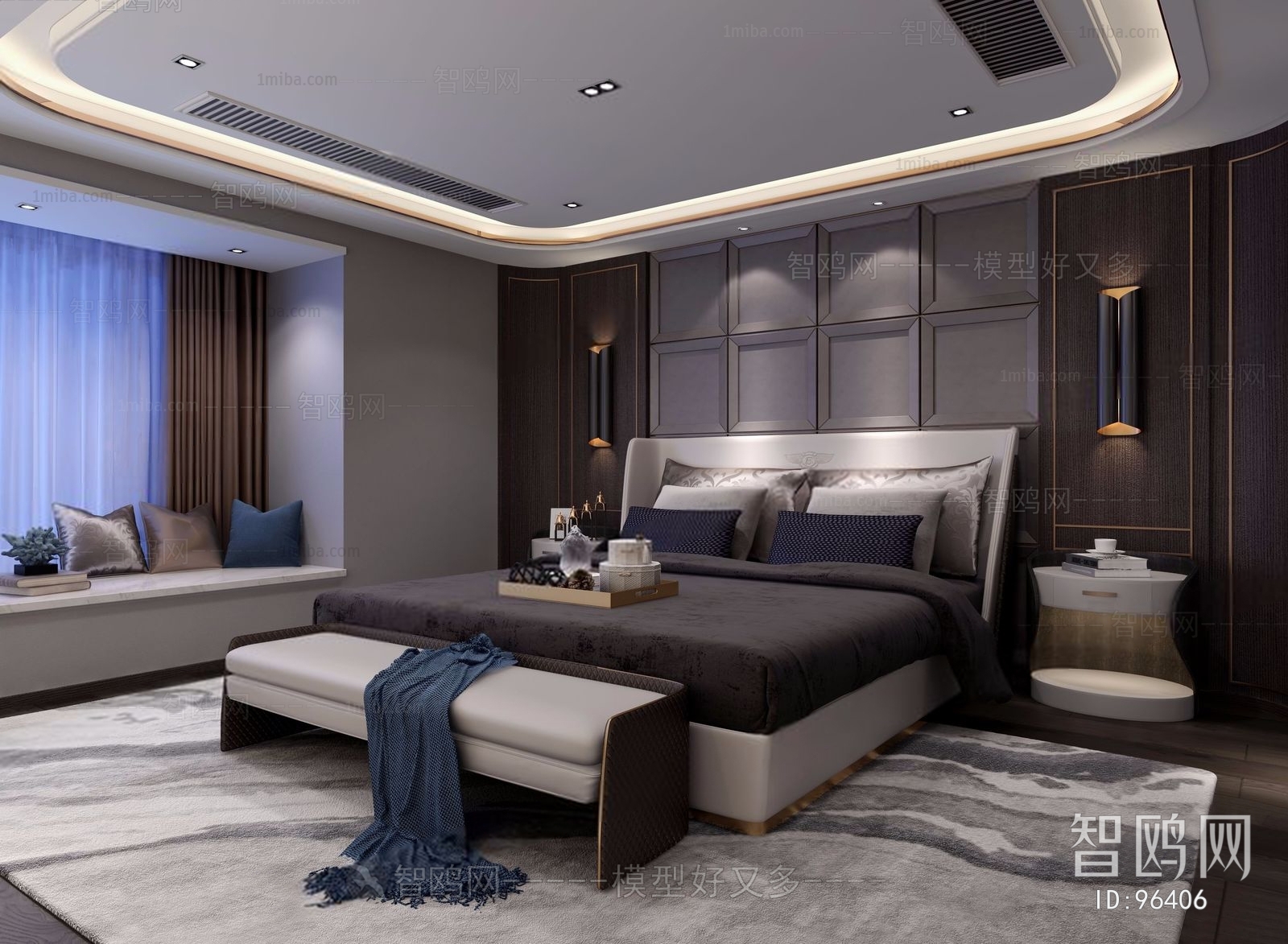 Post Modern Style Hong Kong Style Bedroom