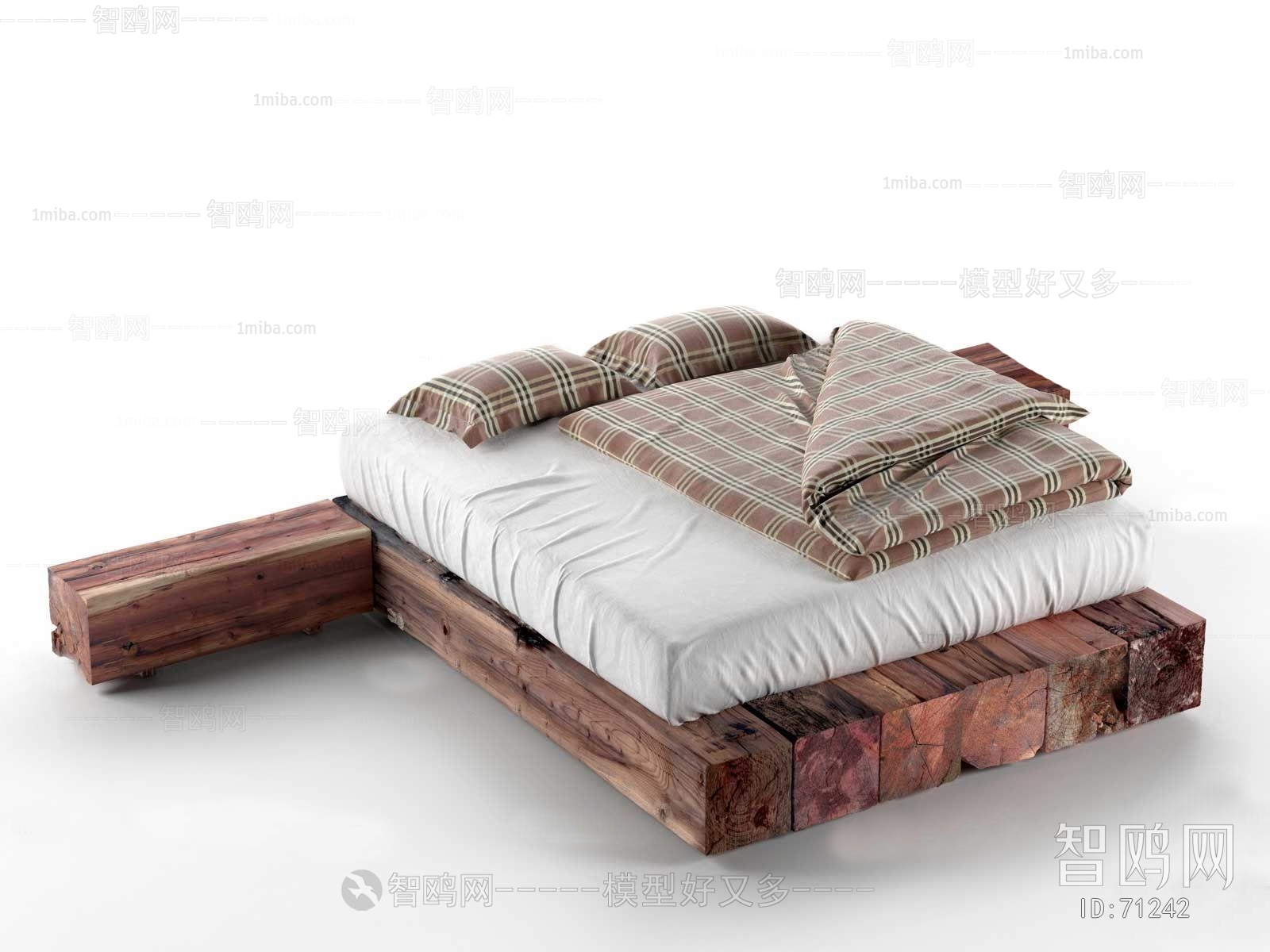 Country Style Double Bed