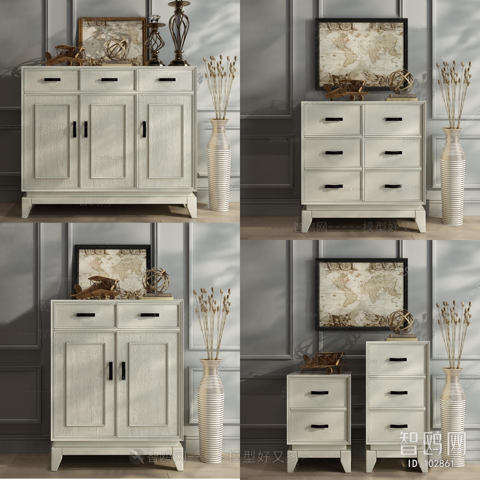 American Style Side Cabinet/Entrance Cabinet