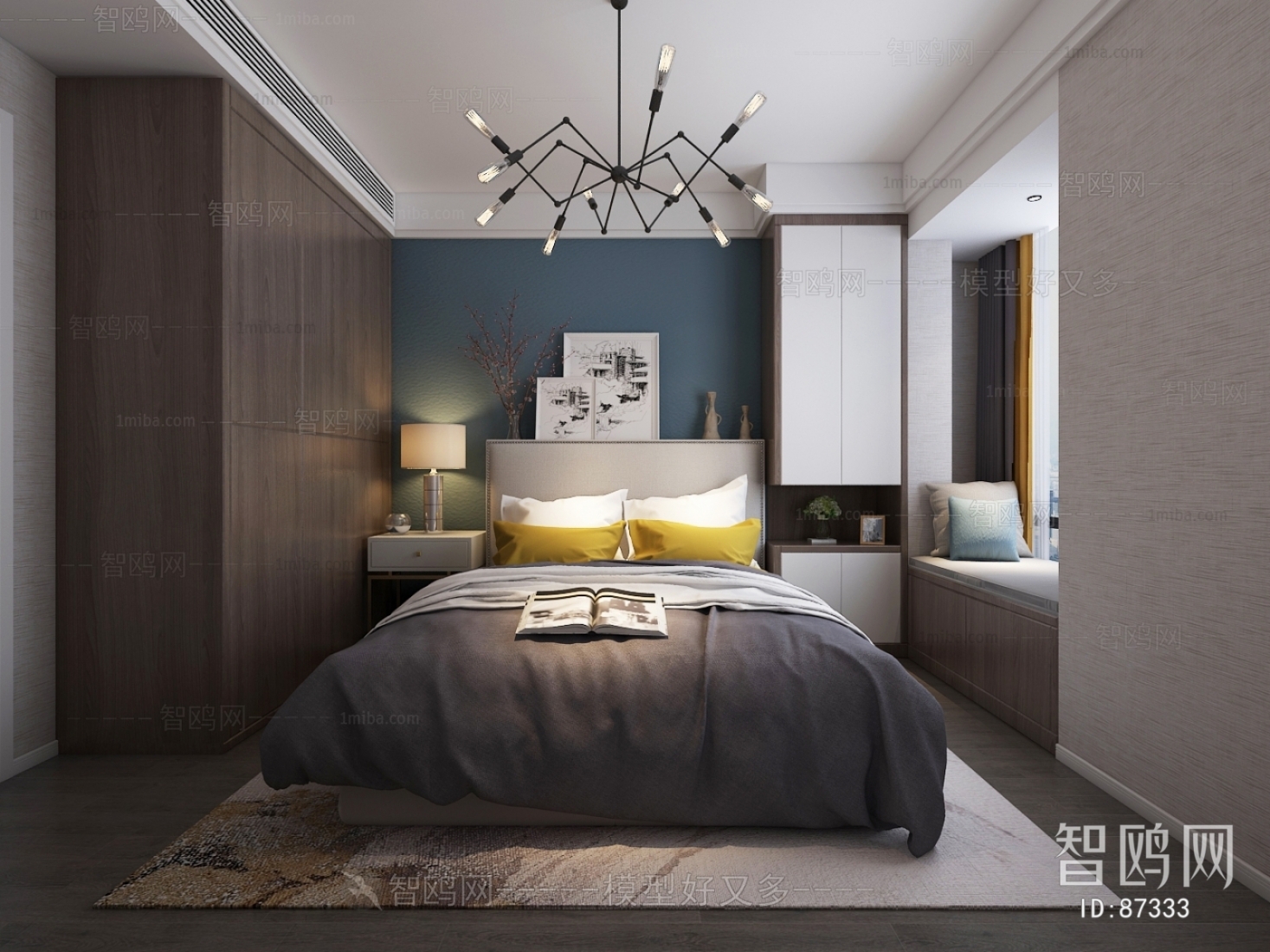 Modern Nordic Style Bedroom