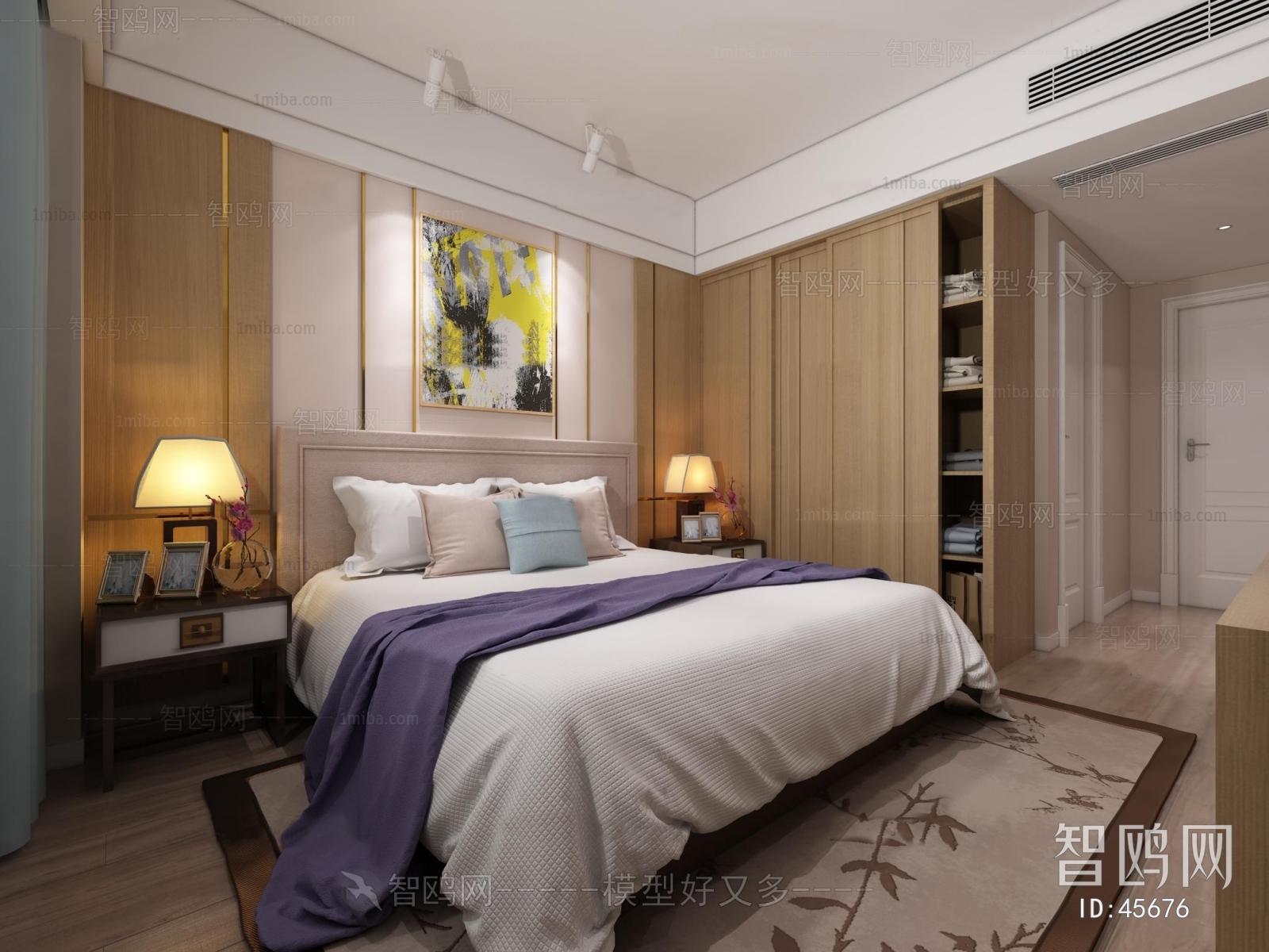 New Chinese Style Bedroom