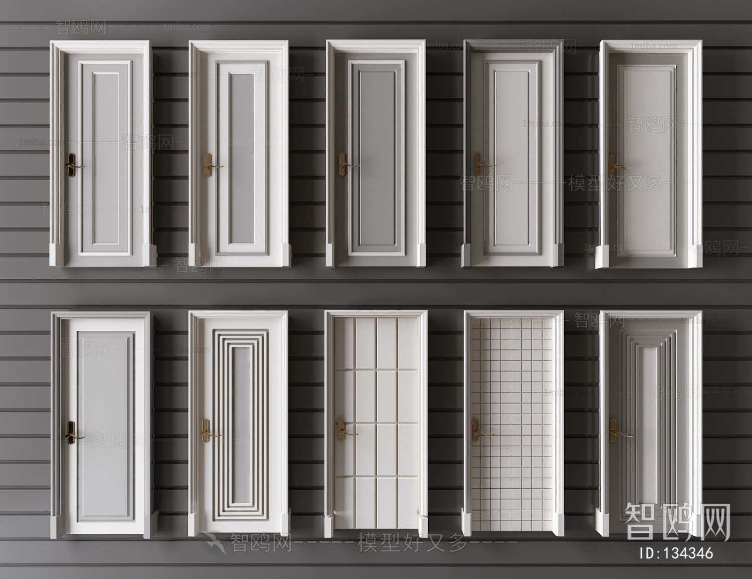 Simple European Style Solid Wood Door