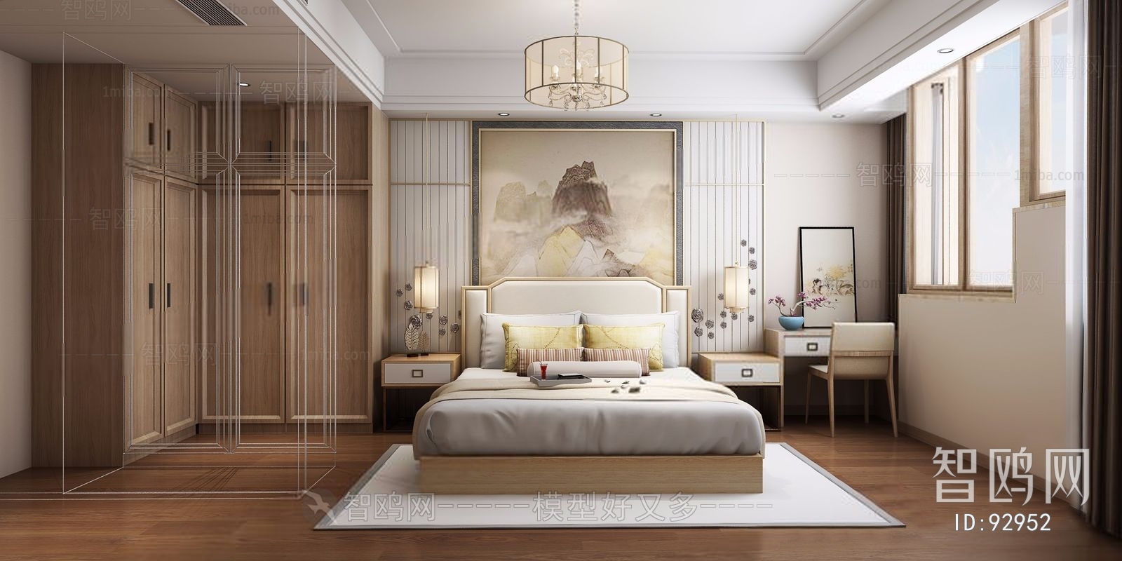 New Chinese Style Bedroom