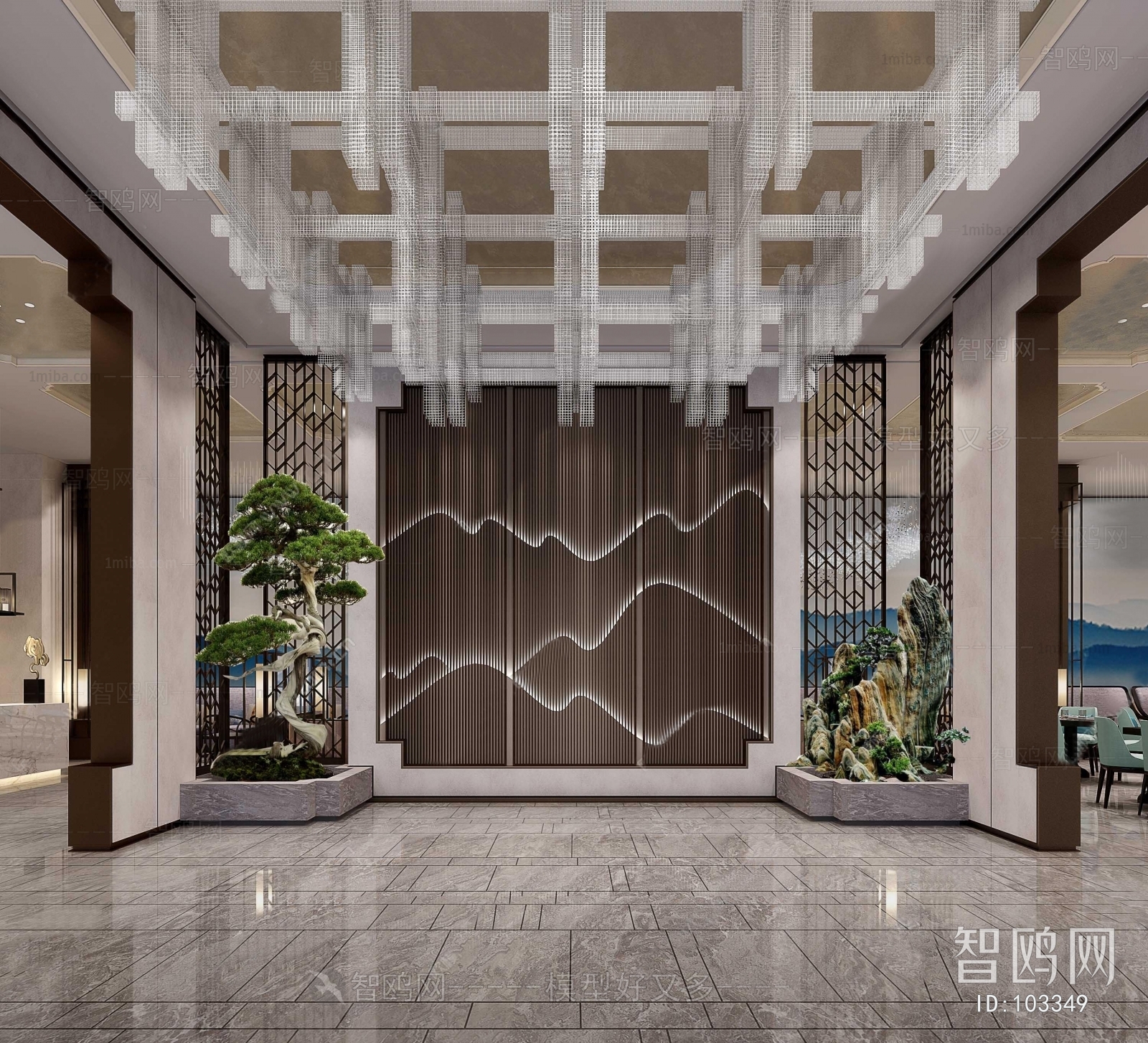 New Chinese Style Lobby Hall