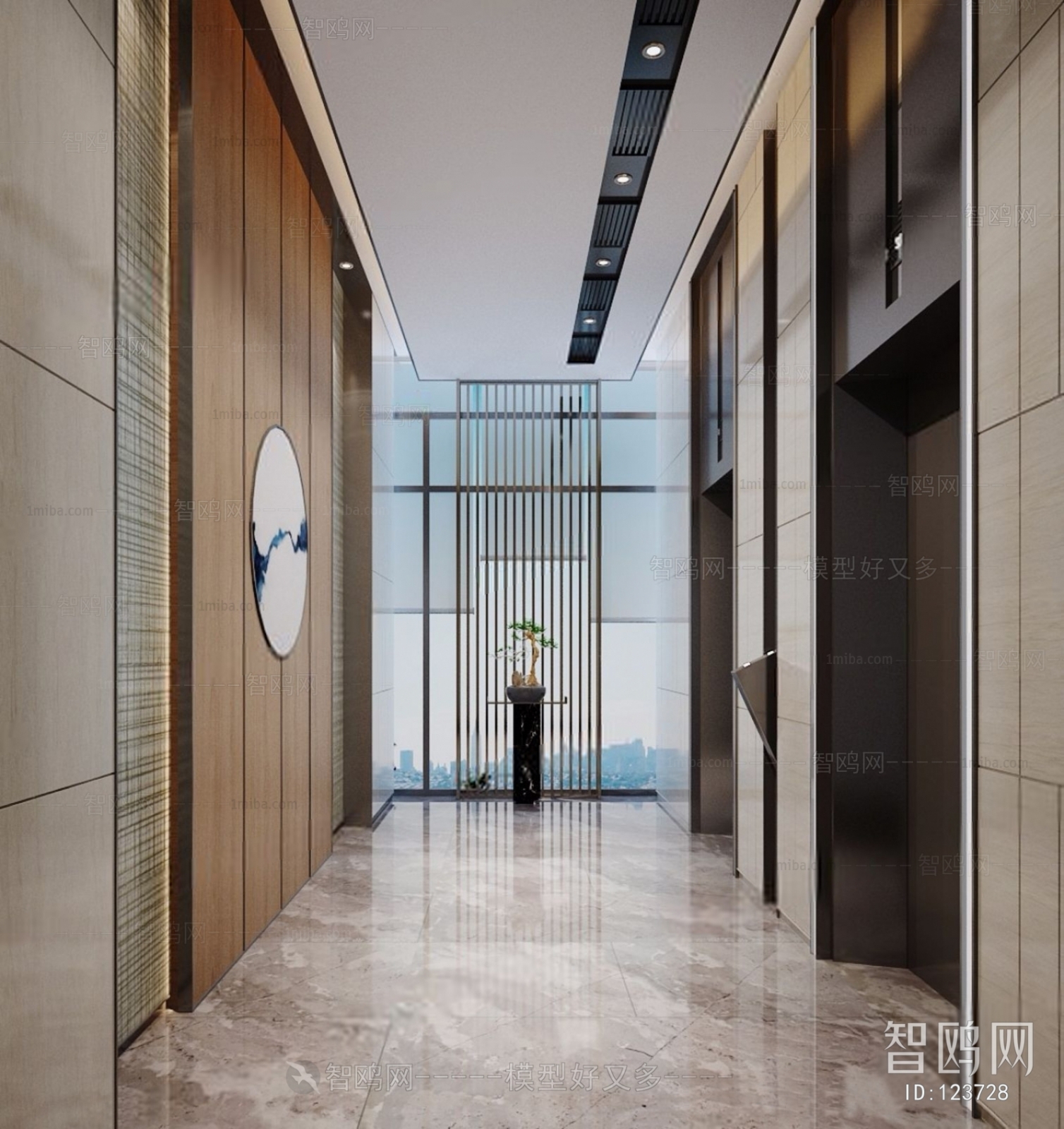 New Chinese Style Corridor/elevator Hall