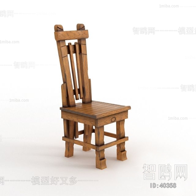 Country Style Retro Style Single Chair