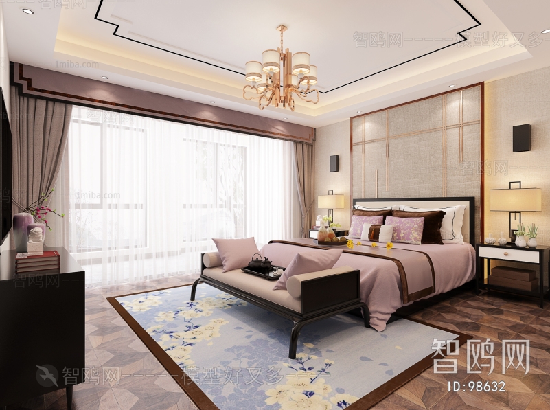 New Chinese Style Bedroom