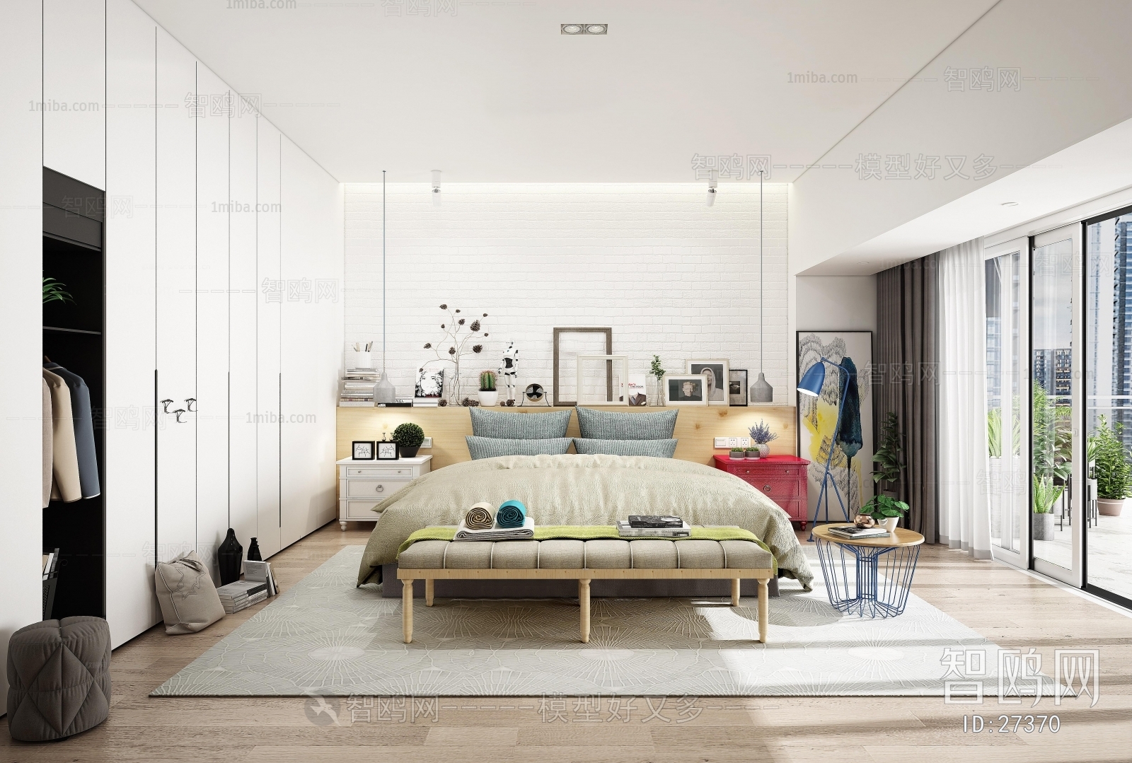 Modern Nordic Style Bedroom