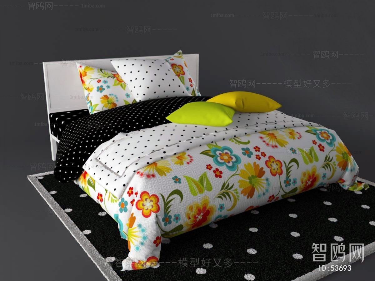 Modern Idyllic Style Double Bed