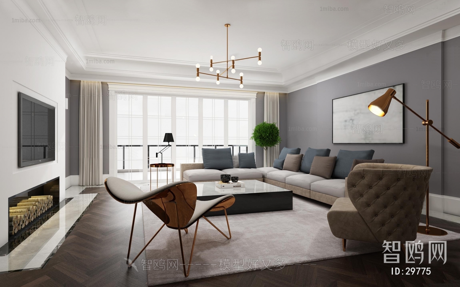 Modern Nordic Style A Living Room