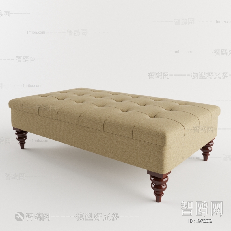 Simple European Style Footstool