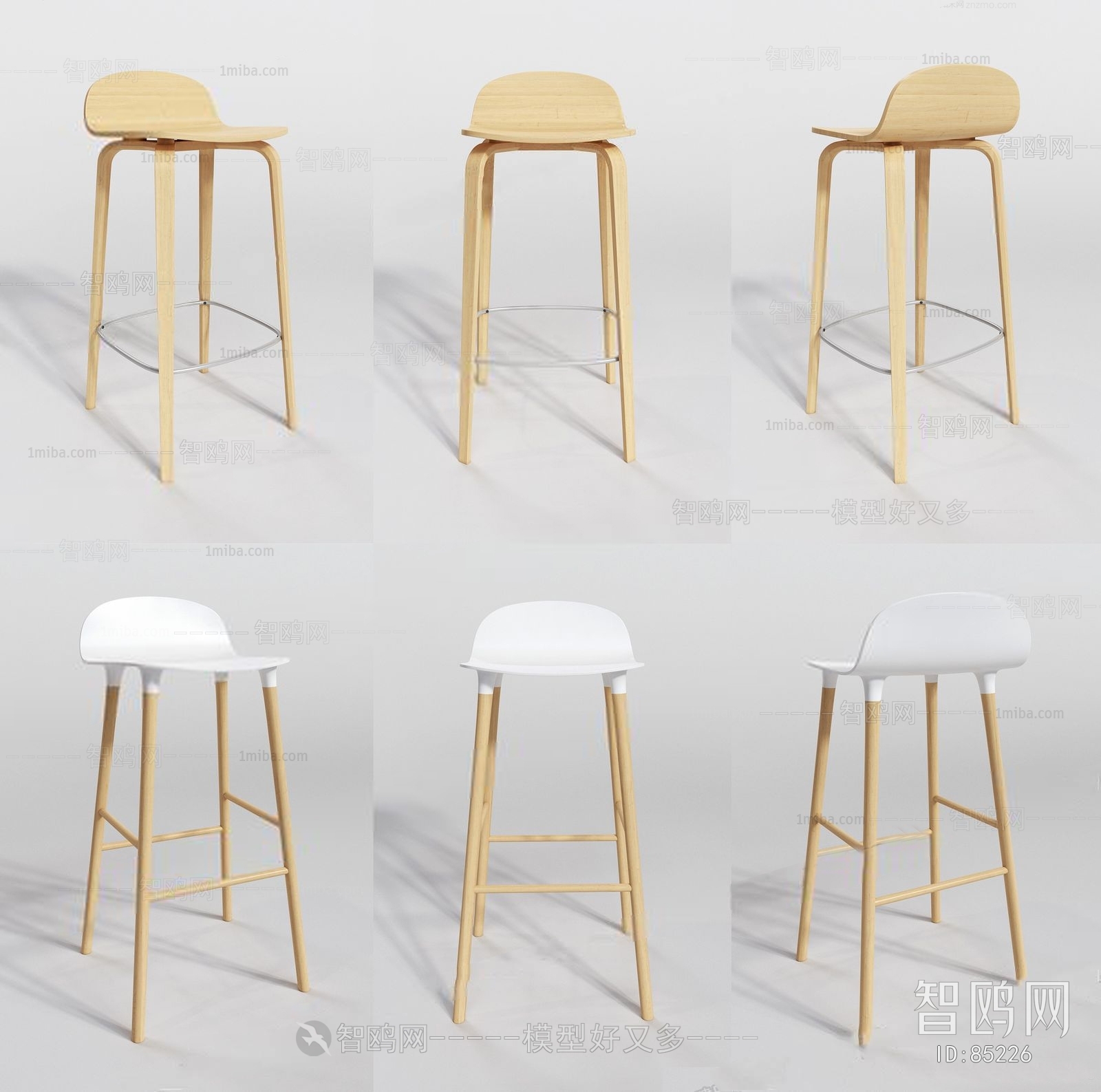 Nordic Style Bar Chair