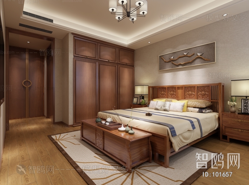 New Chinese Style Bedroom